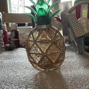Bath & Body Works Pineapple Decor with Green and Gold Accents